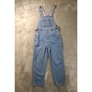 Vintage Rue 21 Denim Bib Overalls Sz L Utility Carpenter Loose Y2K